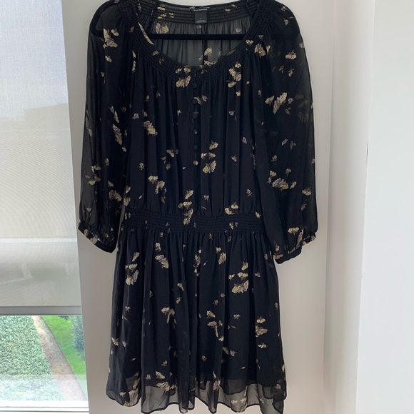 Club Monaco Floral Silk Dress - Picture 1 of 5